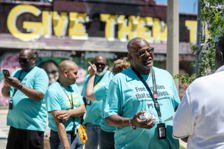 Milwaukee County men gathering for a nonprofit event in Milwaukee WI