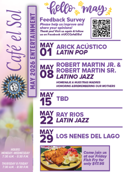 May Menu